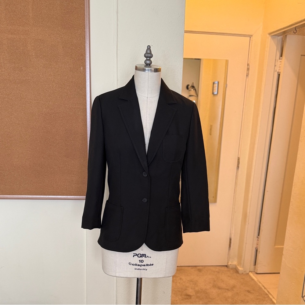 3/4 sleeve preppy blazer